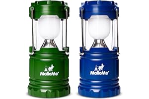 MalloMe Linterna LED - Luz Camping - Lampara Camping - Faroles De Mano - Luz Portatil Para Emergencia y Huracanes, Lampara LED Recargable Batteria, Linterna Camping (Recargable Baterías No Iincluidas)