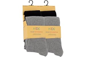 Cotton Prime 2er oder 4er Set Kinder Strumpfhosen, Baumwolle, Mädchen und Jungen Strumpfhose (Öko-Tex Standard 100 Zertifiziert)