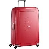Samsonite S'Cure Large Trolley Case, 81 cm | Crimson Red, Hardcase, 81H x 21.7W x 13.8D, 138 L, 11 lbs, with TSA Lock and Mul