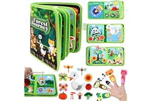 mobumeia Busy Board od 1 roku życia, zabawka od 1 do 5 roku życia, z miękkiego filcu do wczesnej edukacji, zabawka sensoryczna dla chłopców i dziewczynek, prezent do jazdy samochodem