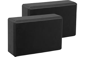 EXERZ Briques Yoga/Blocs de Yoga Haute densité 2PK - Briques de Mousse de Fitness Confortables, antidérapantes - Léger et Facile à Transporter