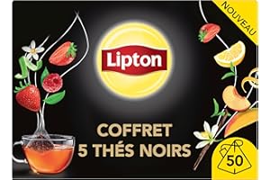 Lipton Coffret Thés Noirs Sensations 50 Sachets Pyramid®