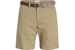 Jack & Jones Jpstmarco Jjfranco Chino Shorts W Belt - Jpstmarco Jjfranco Short Chino avec Ceinture - Smart Casual - Homme