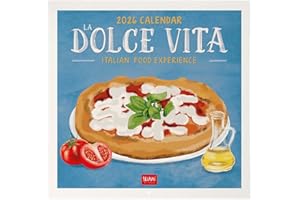 Legami - Calendario de Pared 2026, La Dolce Vita, Calendario de Pared Grande, 12 Meses y Planificador Anual, en 6 Idiomas, Espacio para Notas, Días Festivos Internacionales, 30 x 29 cm
