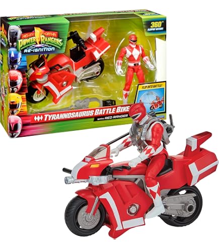Power Rangers Re-Ignition – Figurine Auto Morphin Ranger Noir 15,2 Cm – Collection Playmates
