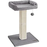 Feandrea Cat Scratching Post 28 Inch Sisal Scratching Post | CLAWFY Collection PCA022W01 Cat Post Hyacinth Grey