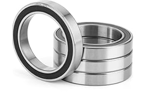 JESUSTREE 4 Pièces 6806-2RS Roulement à Billes Scellé 30x42x7mm Acier au Chrome et Pré-lubrifiés, Double joint en Caoutchouc, 6806RSRoulements à Billes à Gorge Profonde