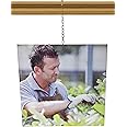 Brass Gold Chain Picture Hanging System Moulding Hook for Traditional Victorian Dado Rail (kit with 2 Meter Long Chain)