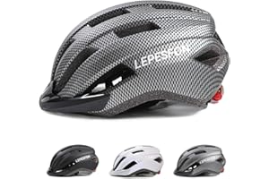 Bike Helmet Men Womens Cycle Helmets Adults LEPESFON with Visor Light Breathable Mountain Bike Helmet and Mens Road Bike Helmet Adjustable Bike Helmet Women 56-61cm