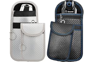 Dinghaole autoschlüssel hülle 2er Set, 14 * 9cm Autoschlüssel Signalabschirmung Tasche für Schlüsselschutz-Anti-Diebstahl Signalabschirmung Tasche