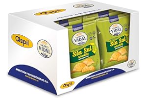 VICENTE VIDAL DESDE 1931 Patatas Fritas Vicente Vidal | Bajas en Sal 140g. caja 9u.