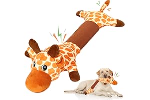 Iokheira Jouets à Couinement pour Grands Chiens, Jouets à Mâcher Adaptés Aux Chiens de Grande, Moyenne et Petite Taille (Jaune)