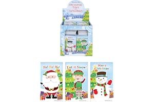 HENBRANDT 12 x Mini Christmas Notebooks for Kids Stationery Children’s Stocking Fillers Christmas Eve Box Xmas Party Favours Loot Bag Fillers Boys and Girls