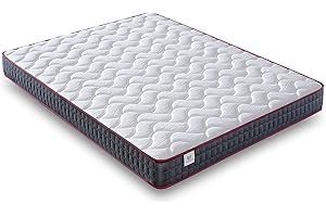 NATURELITS Colchon 90x190 Viscoelástico Doble Cara Invierno/Verano. Firmeza Media MemorySens. Adaptable, Higiénico y Transpirable. Individual Color Gris. Modelo Moon Altura 14 cm