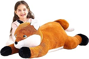 IKASA Groß Fuchs Kuscheltier Riesen Stofftier,78cm Gross Plüschtier Süße Riesige Flauschige Weich Jumbo Plüsch Spielzeug,Geschenk für Kinder