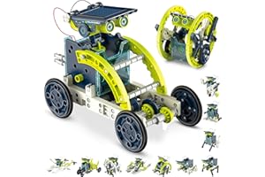 Hot Bee Robot Solaire Enfant, Jouet Garçon 8 9 10 11 12 13 Ans, Jeu de Construction, Experiences Scientifiques Enfants, Cadeau Garçon 8 9 10 11 12 13 Ans