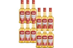 Ponti, Aceto di Mele 100% Italiane, Aceto di Mele dal Gusto Gentile e Armonico, Acidità 5%, Ideale per Insaporire le tue Insalate e Carni, 100% Made in Italy, 12 Bottiglie da 500 ml