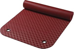 FRIEDOLA Wehncke Uni Gymnastikmatte Mit Ösen, rot, 180 x 65 x 0.8 cm, 24901