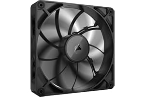 CORSAIR iCUE LINK RX140 MAX 140mm PWM Gruby Wentylator – Wysokie Ciśnienie Statyczne – Polimeru Ciekłokrystalicznego – Łożysko z Magnetyczną Kopułą – Jedna Sztuka – Czarny