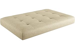 sunnypillow Coussin Assise pour Palette Euro Canapé Intérieur/Extérieur Siège 120 x 80 x 15 cm plusieures Tailles et Couleurs à Choisir Matelas en Mousse Ecru