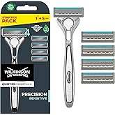 Wilkinson Sword Quattro Titanium Sensitive 4 tıraş bı&ccedil;ağı + 1 bı&ccedil;ak