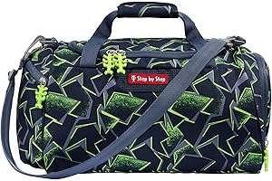 Step by Step Sporttasche, mit Nasswäschefach, Abnehmbarer Tragegurt, Verstellbarer Schultergurt, ab der 1. Klasse, 13L