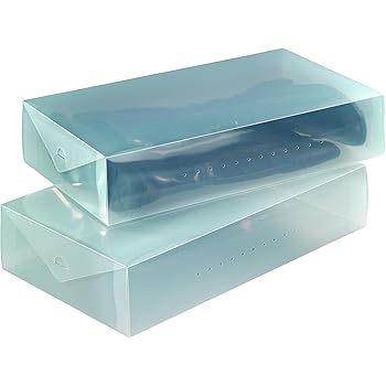 axentia Stiefel-Aufbewahrungsbox 2er-Set, Schuhbox, Schuhkasten