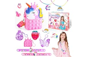 Gifitizi Jouet Fille 3 4 5 6 7 8 Ans, Fidget Toys Pack Cadeau Fille 3 4 5 6 7 8 Ans Sac Licorne Fille 3 4 5 6 7 8 Ans Jouet Anti Stress Enfant Fidget Toys Anti Stress Cadeau Anniversaire Fille