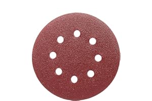 Maveek 50 Pieces 8 Holes Sanding Discs 80 Grit 5 Inch Hook and Loop Sandpaper Assortment for Random Orbital Sander