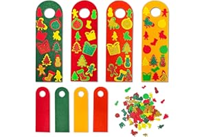 Jtnohx Kit di Artigianato in Feltro, 116 Pezzi Artigianato Natalizio, Artigianato per Bambini e Adulti, Ornamenti da Appendere per Attività in Classe