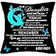 Daughter Gifts from Mother Father Daughter Throw Pillow Cover Cushion Cover from Mum Dad Daughter Birthday Gifts (daughter)