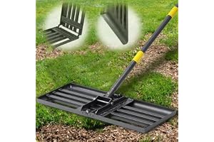 Gräsmatta skrapa gräsmatta utjämning kratta med långt handtag golf trädgård gräs yta Levelawn kratta toppdressing gräsmatta p