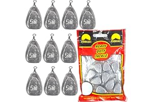 PRO FILSTAR Piombi da Pesca Forma Piatto 10 x 50g - Piombo a Girelle da Pesca - Carpfishing - Pesca Accessori - Attrezzatura da Pesca alla Carpa - Kit Pesi Piombini - Kit Pesca a Fondo - Drop Shot Set