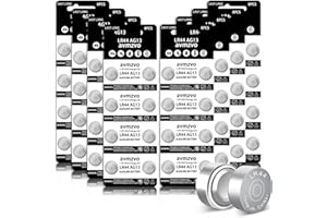 AVMZVO LR44 baterie guzikowe LR 44 AG13 (64 sztuki) bez rtęci, 1,5 V, 357/357A/L1154/A76/GPA76 (3 lata gwarancji przechowywania】 (LR44-64)