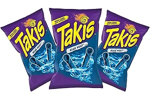 CYNGERT 3x Takis Blue Heat je 65g Hot Chilli Pepper Tortilla Chips aus Mexiko