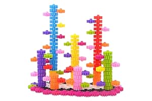 SIENIANLINE Gears Interlocking Learning Set - Construction pour Débutant - Ensemble de Jouets de Construction de 180 pièces - 10 Couleurs