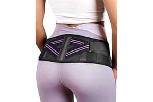 Fitomo Sacroiliac Support Belt with Extra Support Stays, Hip Support for Women for Pelvic, Leg, Hip, SI Joints, Sciatic Pain Relief, Lower Back Support for Women, Trochanteric Belt, 360°Anti-slip