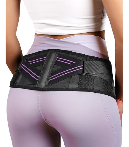 Cintura pelvica Tutore Lombare Cintura di Compressione Traspirante per Sollievo dal Dolore Lombare Ernia del Disco Sciatica Cintura di Supporto Antiscivolo per Uomo Donna Aiuta a sostenere la Parte