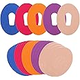 25pcs Adhesive Patches Compatible with Dexcom G6, Skin Grip Adhesive Overpatch Kit Waterproof Pre Cut Sensor Over Patches Covers Protector Stickers Tape for Dexcom G6(5 Colors)