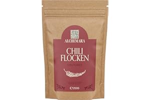 Flocons de Piment Alchemara (250g) – Piment Écrasé – Épices Délicatement Séchées Idéales pour la Cuisine – Épices Aromatiques