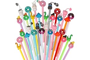 Runxin 30 Pz Penna Gel Animale Ciambella, Penne Carine per Bambini, Regali Fine Festa