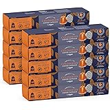 by Amazon Caffè Colombiano Compatibili Nespresso, Tostatura media, 100 Capsule Alluminio, 10 unità, confezione da 10 - Certif