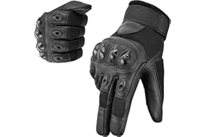 WESTWOOD FOX Premium Leder Motorradhandschuhe Herren Damen Touchscreen Winddichte Vollfinger Motorradhandschuhe für Rennen, ATV Reiten, Jagd, Klettern und Outdoor-Sportarten
