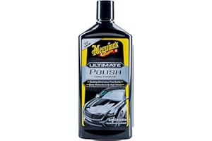 ‎MEGUIAR'S Meguiar's Hochglanzpolitur, Ultimate Polish - Autopolitur & Autoreinigung - Kratzer Entferner Auto- einfache Handanwendung und Poliermaschine - feines Polierkorn 473ml - G19216EU