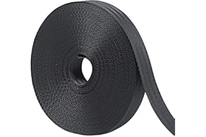 tenn well Correas de amarre para árbol de jardín, 65.6 pies, correa de soporte de nailon resistente para plantas grandes, estacas, varillas, injertos y alisados (negro)