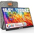 InnoView 18.5 inch 1080P FHD IPS Portable Monitor, 100HZ, 120% sRGB, USB C HDMI HDR, Black, Monitor