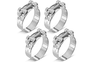 Poppstar 2 Pièces Colliers de Serrage à Boulon en T en Acier Inoxydable, Plage de Serrage 64-67mm, Largeur 22mm, W4