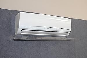 IDROTOP Deflector de aire para Split Aire Acondicionado Transparente Nuevo Modelo Diseño - Dimensiones Deflector: 900x300x30