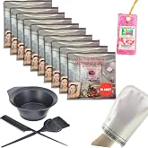 Ebitkisel 10 Paket Hamam Otu Toz T&uuml;y D&ouml;k&uuml;c&uuml; + Boya Kabı + Tarak + Fır&ccedil;a + Hamam Kesesi + Topuk Taşı Banyo Seti