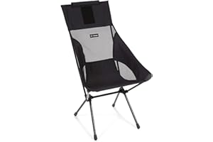 ‎HELINOX Helinox Sunset Chair | Mit seinem erweiterten Design ist Dieser Stuhl möglicherweise die ultimative Kombination aus Verstaubarkeit, Komfort und Unterstützung (All Black)